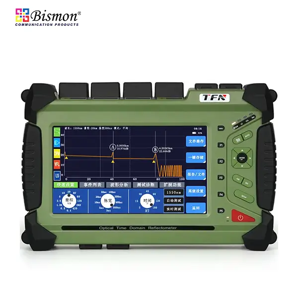 F4-Series Compact OTDR 8inch LCD Single-mode 1310/1550nm(35/33dB)